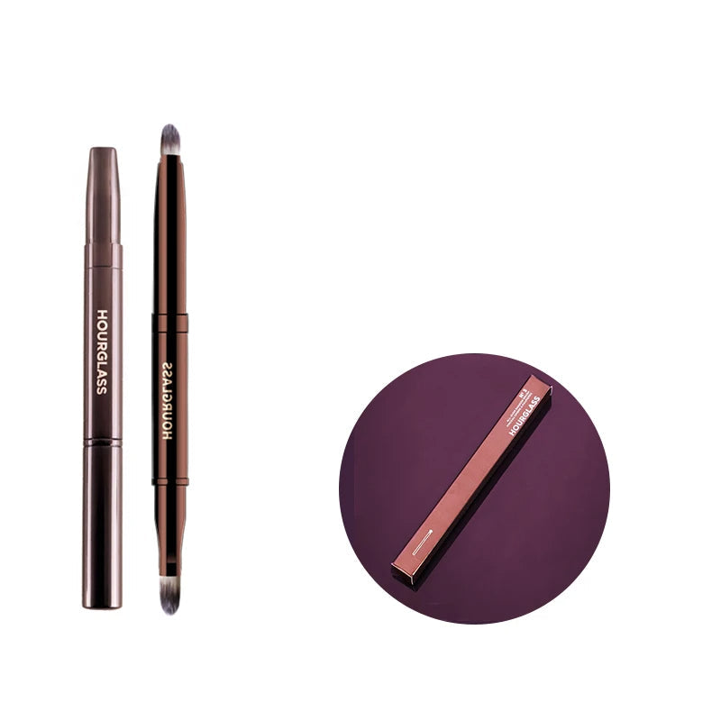 Professional Hourglass Makeup Brush Set – Retractable Eyeshadow, Foundation, Concealer, Powder & Eyeliner Brushes for Beauty Pros