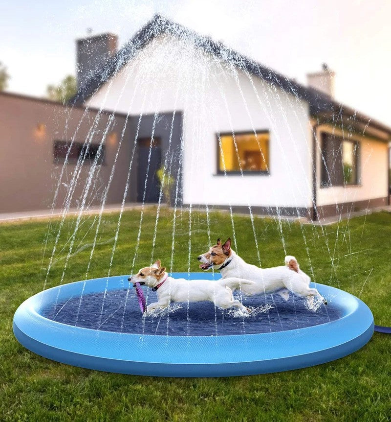 Inflatable Dog Sprinkler Pad – Cooling Mat for Hot Summer Days for Pets