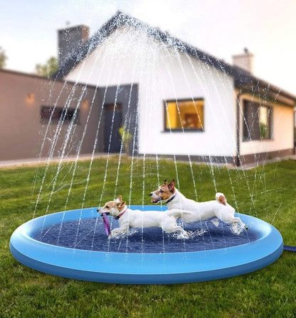 Inflatable Dog Sprinkler Pad – Cooling Mat for Hot Summer Days for Pets