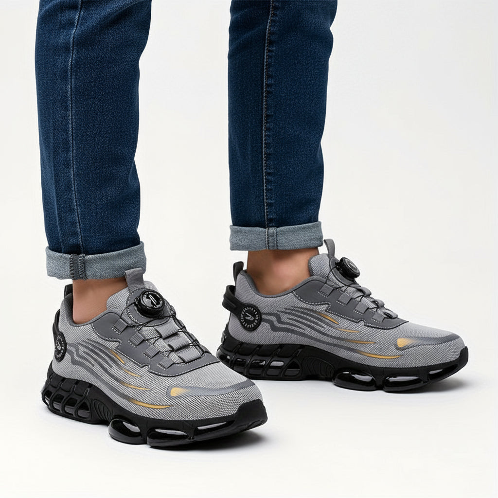 Men’s Steel Toe Safety Work Shoes – Breathable Non-Slip Sneakers with Puncture Protection for Outdoor & Casual Wear
