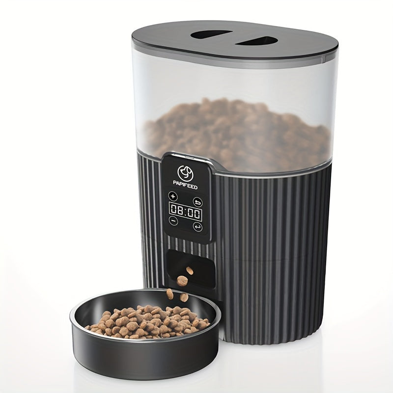 Smart Pet Feeder- WiFi-Enabled Auto Dispenser for Dogs & Cats with Remote Control for Precise Mealtime Scheduling