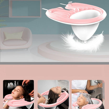 Portable Inflatable Shampoo Basin for Adults – No-Bend Hair Washing Tray for Elderly, Pregnant or Postpartum Women, Ideal for Bedside or Travel Use
