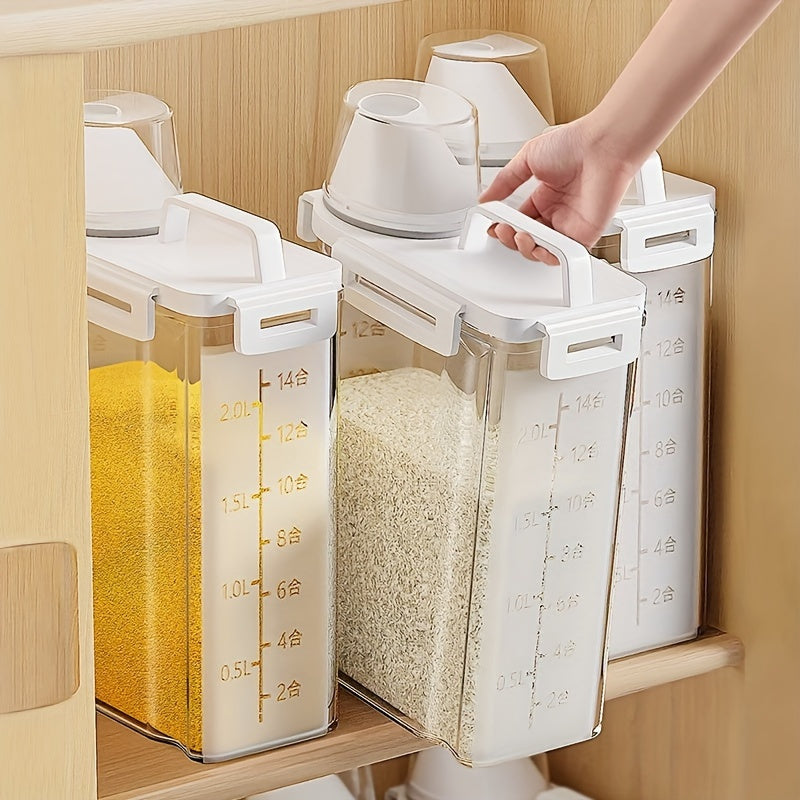 Airtight Food Storage Containers Set of 4 – Leakproof, BPA-Free Plastic Containers for Fresh Pantry and Kitchen Organization