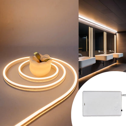 Flexible LED Neon Strip Light – Cuttable Warm White 3000K USB Decorative Lighting for Custom Signage, Room Ambience & Creative Home Décor