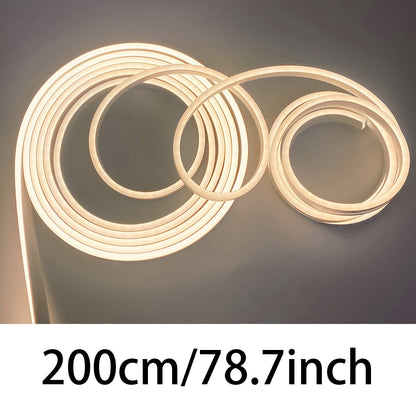 Flexible LED Neon Strip Light – Cuttable Warm White 3000K USB Decorative Lighting for Custom Signage, Room Ambience & Creative Home Décor