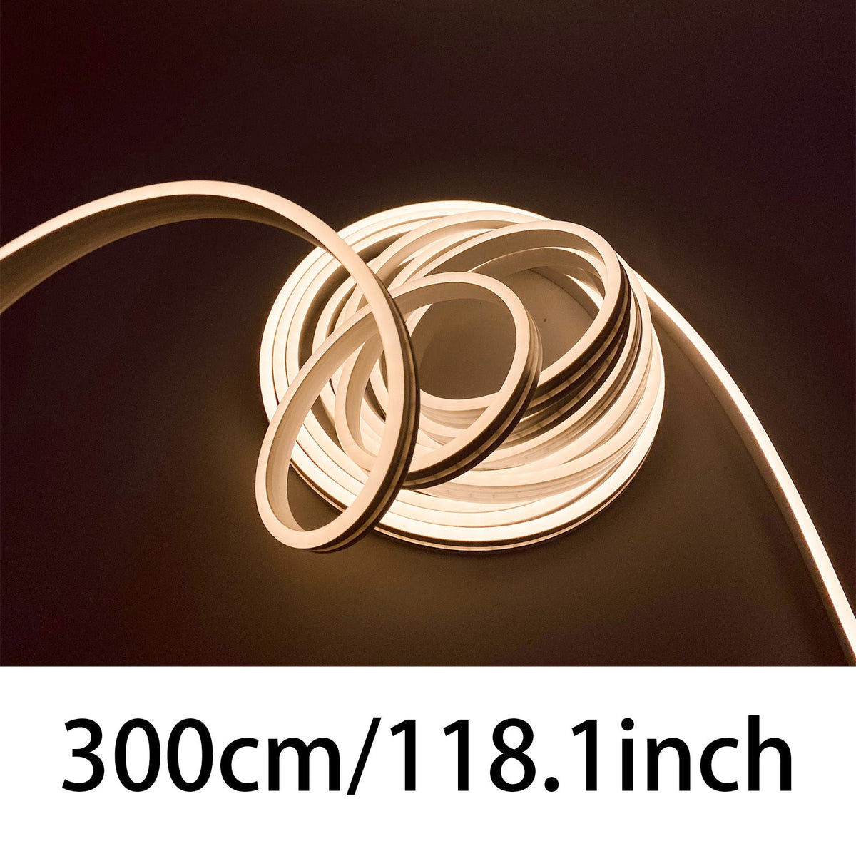 Flexible LED Neon Strip Light – Cuttable Warm White 3000K USB Decorative Lighting for Custom Signage, Room Ambience & Creative Home Décor
