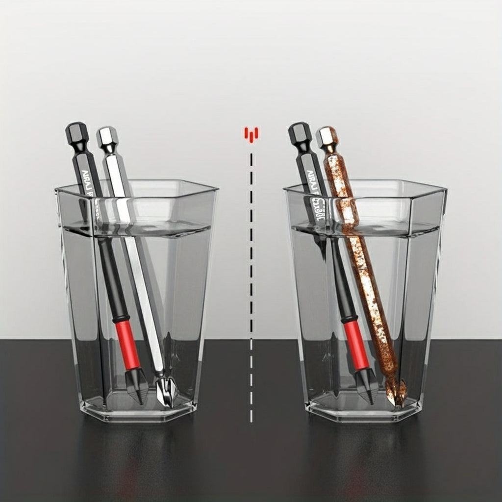 Magnetic Cross Screwdriver Bit Set – 6-Piece Non-Slip Tungsten Steel Bits for Electric & Manual Drills
