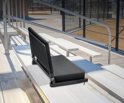 Ultra-Padded Portable Stadium Seats – Comfortable Adjustable Bleacher Chairs with Back Support and Shoulder Strap for Game Day Events