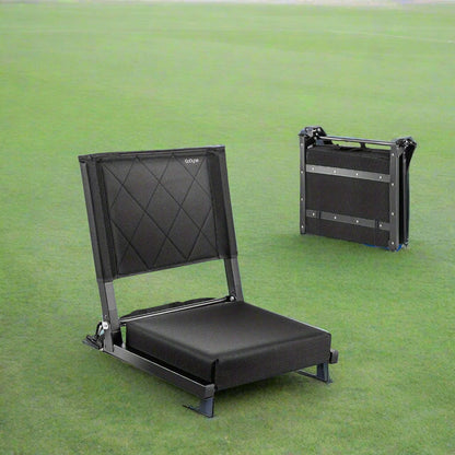 Ultra-Padded Portable Stadium Seats – Comfortable Adjustable Bleacher Chairs with Back Support and Shoulder Strap for Game Day Events