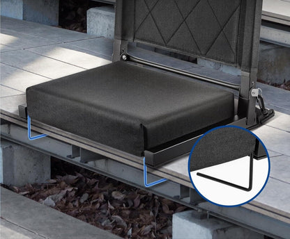 Ultra-Padded Portable Stadium Seats – Comfortable Adjustable Bleacher Chairs with Back Support and Shoulder Strap for Game Day Events