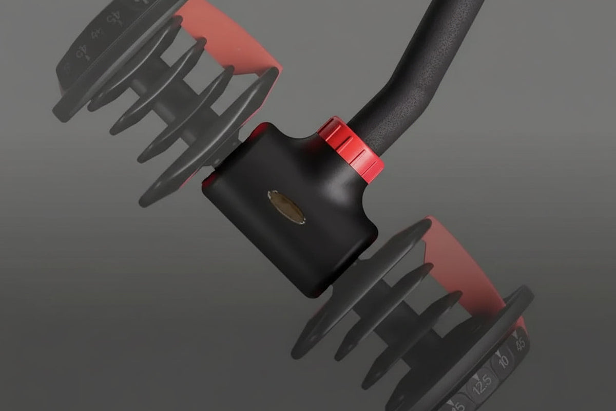 Hyperbell Dumbbell Converter – Adjustable Home Fitness Attachment Transforming Dumbbells into Barbell or Kettlebell up to 90.72KG