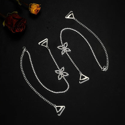 Adjustable Rhinestone Butterfly Body Chain- Sparkling Off-Shoulder Jewelry Piece That Adds Glam to Any Outfit Instantly