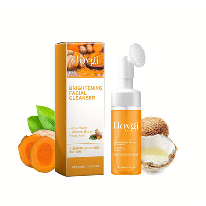 Turmeric Facial Cleanser – Gentle Daily Cleanser for Radiant, Hydrated Skin, Reduces Blemishes with Natural Plant-Based Brightening Power