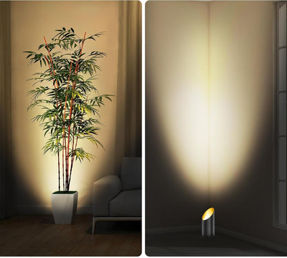 Indoor Spotlight Uplighting Set – 2-Pack Adjustable Plant Lights with Foot Switch Perfect for Houseplants, Artwork, and Home Accents