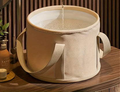 Foldable Fabric Foot Spa Bucket - PVC Insulated Design, Travel-Friendly, Easy to Carry, Relaxing Spa for Feet Anytime Anywhere