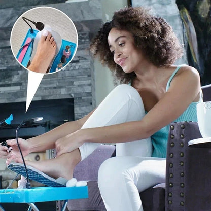 LED Lighted Foot Nail Pedal – Salon-Quality Home Manicure Tool with Adjustable Brightness for Precise Nail Art and Care