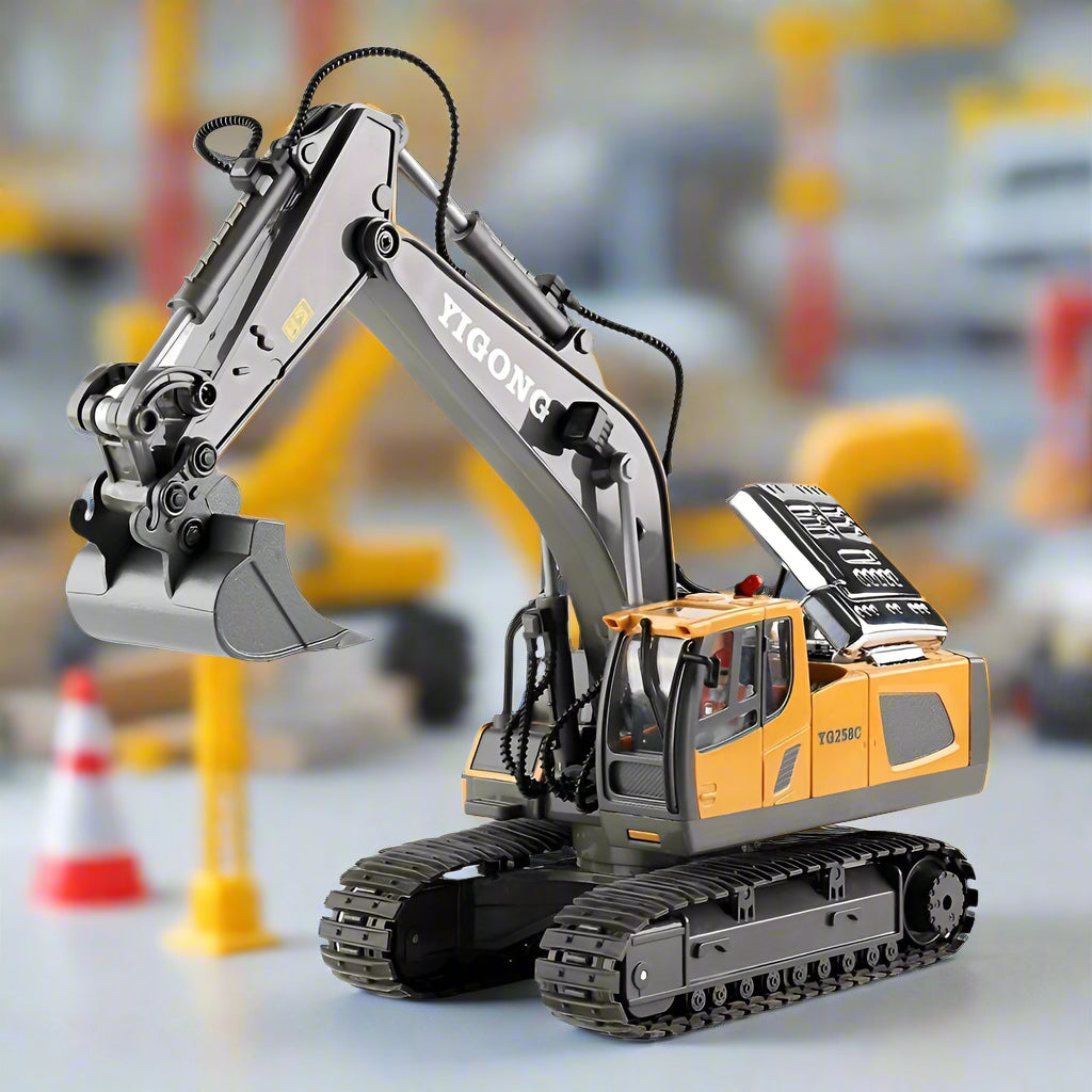 RC Mini Excavator Toy – Realistic Remote Control Digger with Powerful Arm for Kids Who Love Construction Fun
