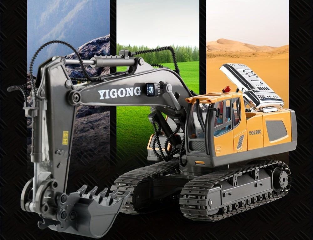 RC Mini Excavator Toy – Realistic Remote Control Digger with Powerful Arm for Kids Who Love Construction Fun