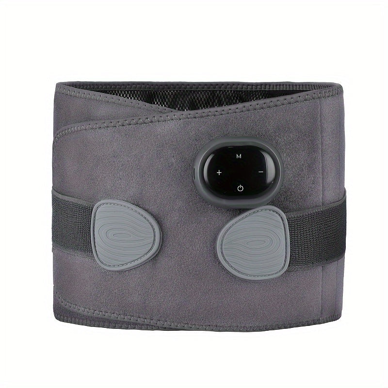 Rechargeable Waist Massager with Heat – Adjustable Lumbar Support Belt for Back Pain Relief, USB Charging, Portable Design