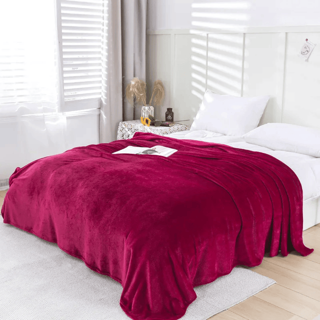 Super Soft Flannel Throw Blanket, Warm Bedspread