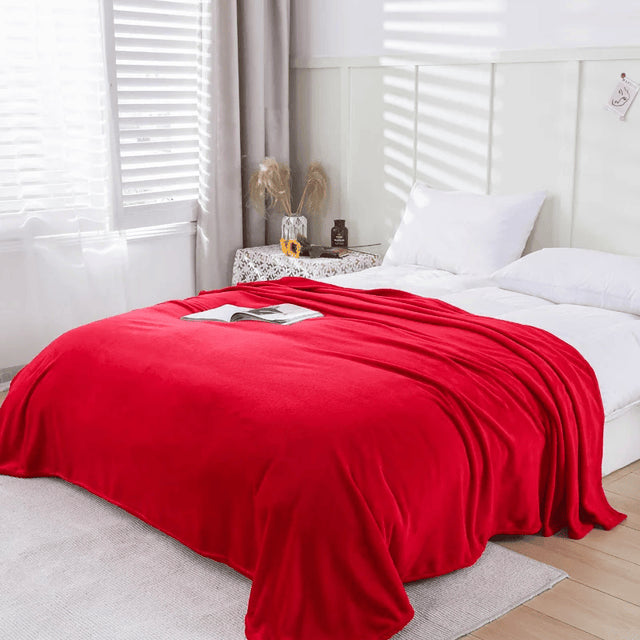 Super Soft Flannel Throw Blanket, Warm Bedspread