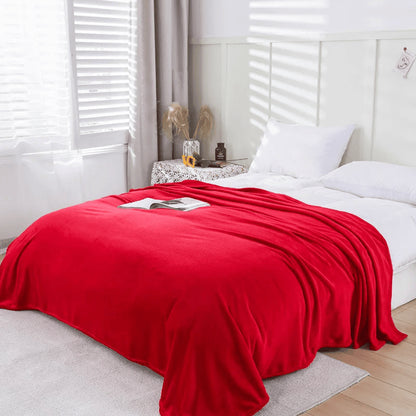 Super Soft Flannel Throw Blanket, Warm Bedspread