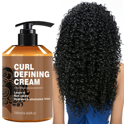 Define Your Curls Argan Oil Cream – Lightweight Hold and Brilliant Shine with Nourishing Oils for Bouncy, Beautiful, and Frizz-Free Curls