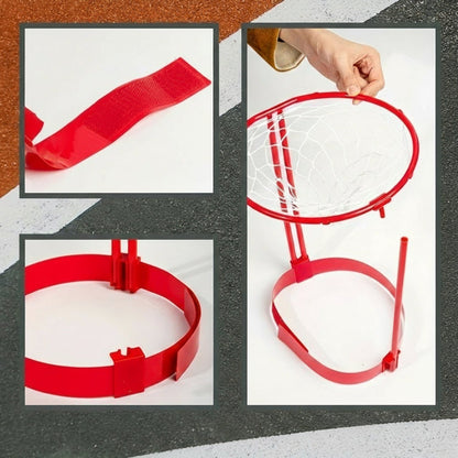 Head Hoop Basketball Party Game Set – 2 Adjustable Basket Net Headbands with 20 Balls for Family, Kids & Carnival Events