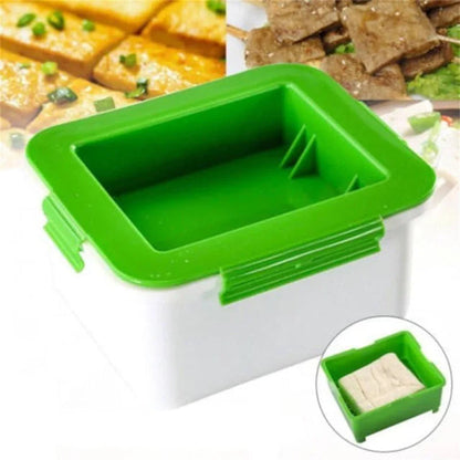 Three-Layer Tofu Press Mold - Safe Kitchen Gadget for Water Removal & Homemade Soybean Curd, Easy & Clean Tofu Making Tool