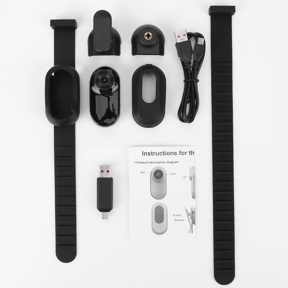 Dog Tracking Collar Camera – HD 1080P WiFi-Free Pet Camera with 32G Card for Real-Time Security & Birthday Memories of Cats & Dogs