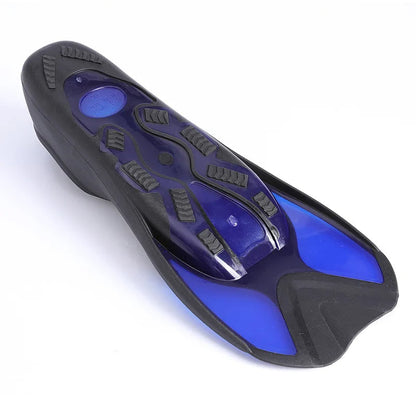 Short Snorkeling Fins - Comfortable TPR Swim Aids for Diving, Pool Training & Travel, Kids to Adult Sizes