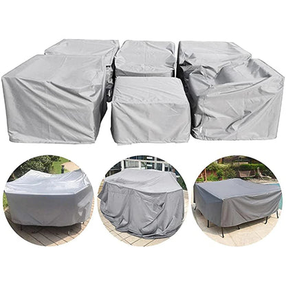 Multi-Size Waterproof Furniture Cover - Garden Chair, Sofa, Table Protective Cover for Weatherproof Outdoor Protection