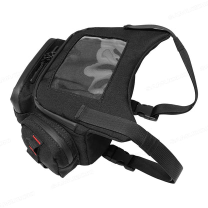 Motorcycle Handlebar & Windshield Storage Bag – Touchscreen Phone Holder, Fuel Tank Pouch, Earphone Case for Vespa & TMAX