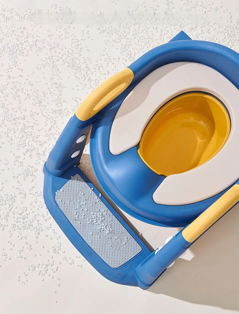 Foldable Portable Toilet Seat for Kids – Upgraded Children’s Potty Training Seat with Step Stool for Travel