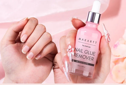 Nail Glue & Remover Set – Gentle UV Nail Glue for Press-On Nails, Non-Acetone Removal for Damage-Free Nail Art Experience