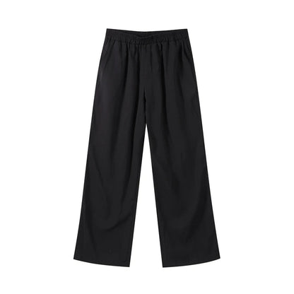 Women’s Casual Spring Summer Pants Set – Elegant Loose-Fit Pullover with Irregular Neck and Wide-Leg Pants for Effortless Everyday Sophistication