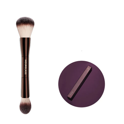 Professional Hourglass Makeup Brush Set – Retractable Eyeshadow, Foundation, Concealer, Powder & Eyeliner Brushes for Beauty Pros