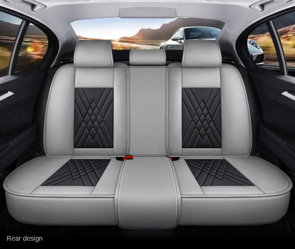 Luxury Leather Car Seat Covers for Skoda – Custom-Fit for Octavia, Rapid, Kodiaq & More Models, Stylish All-Season Interior Upgrade