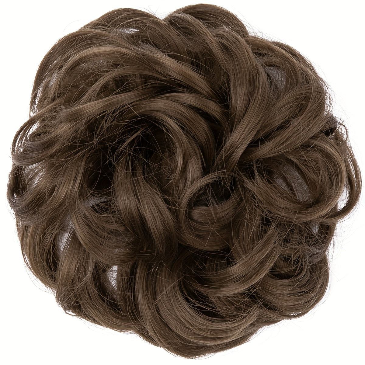 Messy Curly Hair Bun Extension – Voluminous Synthetic Elastic Chignon Scrunchie for Effortless Updo, Instant Volume & Natural-Looking Glam Hairpiece for Women