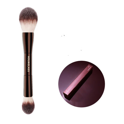Professional Hourglass Makeup Brush Set – Retractable Eyeshadow, Foundation, Concealer, Powder & Eyeliner Brushes for Beauty Pros