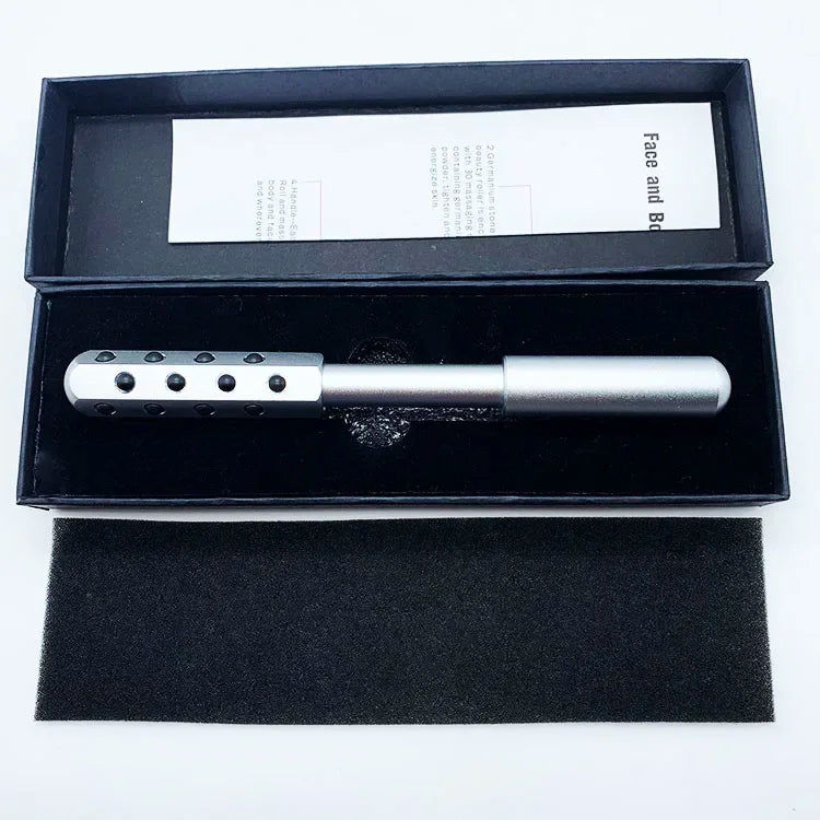 Germanium Anti-Wrinkle Facial Roller – 30-Needle Face Lift Wand for Skin Tightening, Derma Rolling, and Anti-Aging Treatment