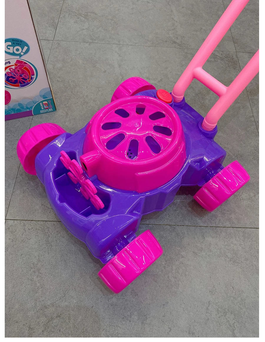 Outdoor Bubble Tank Car Toy – Motorized Bubble Blowing Trolley for Kids, Summer Play, Garden Fun & Gift Idea
