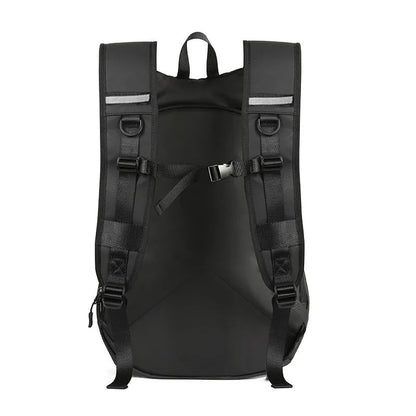 Waterproof Helmet Backpack – Motorcycle & Cycling Storage Bag with Reflective Stripe, Large Capacity & Secure Helmet Carrying Solution