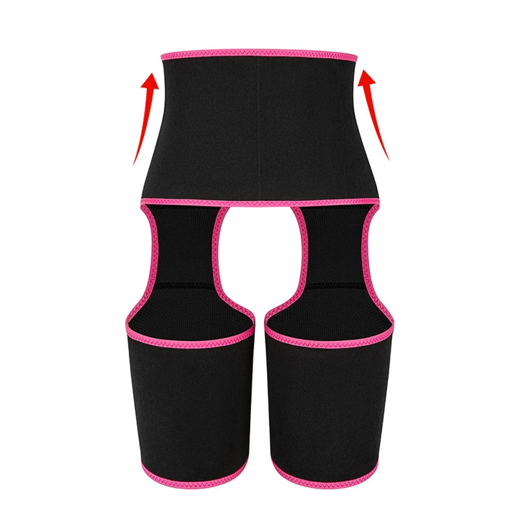 Neoprene Thigh Trimmer and Slimming Belt – Sweat Shapewear for Women to Burn Fat, Sculpt Legs, and Enhance Waistline Definition