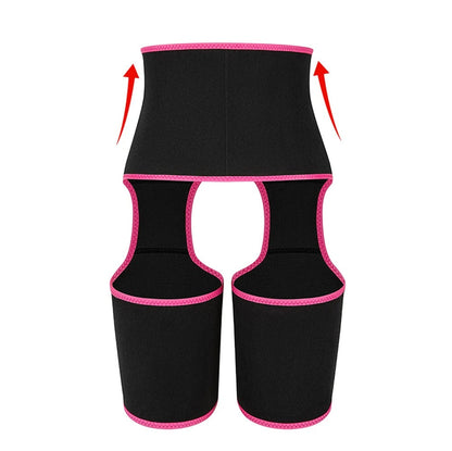 Neoprene Thigh Trimmer and Slimming Belt – Sweat Shapewear for Women to Burn Fat, Sculpt Legs, and Enhance Waistline Definition