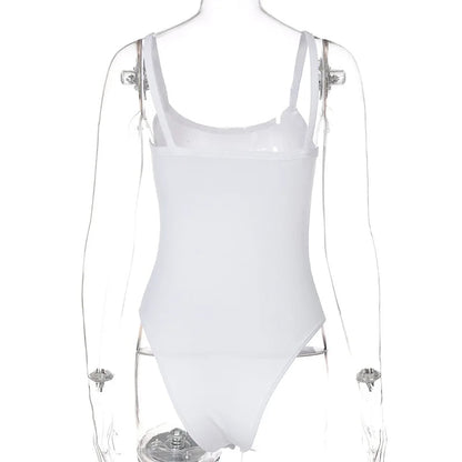 Strappy Bodycon Bodysuit – Sleeveless Sheer Jumpsuit for a Sexy Summer Look Perfect for Beach Getaway