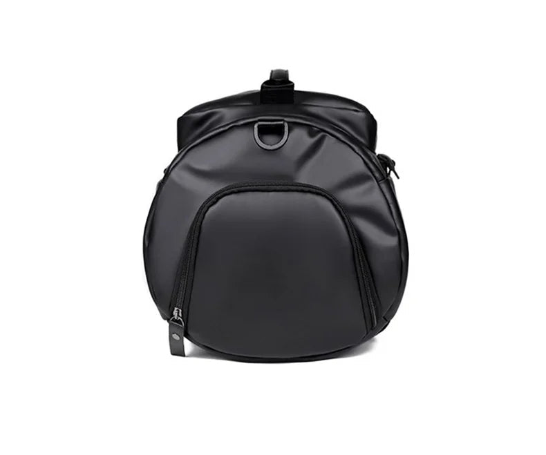 Gym Travel Backpack for Men & Women – Faux Leather Duffel Shoulder Bag, Durable Outdoor Sports and Fitness Weekender Gear