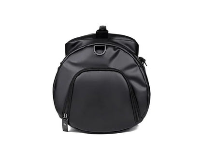 Gym Travel Backpack for Men & Women – Faux Leather Duffel Shoulder Bag, Durable Outdoor Sports and Fitness Weekender Gear