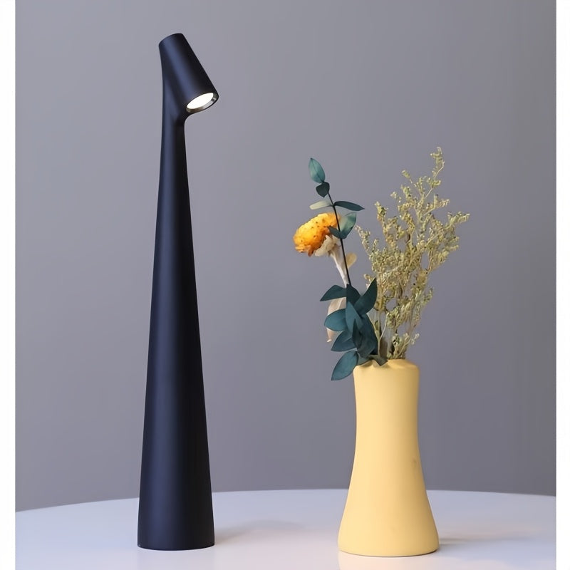 Minimalist Pagoda Table Lamp – Creative Bedside Touch Night Light with Art-Inspired Luxury Design for Bedroom and Living Room Decor