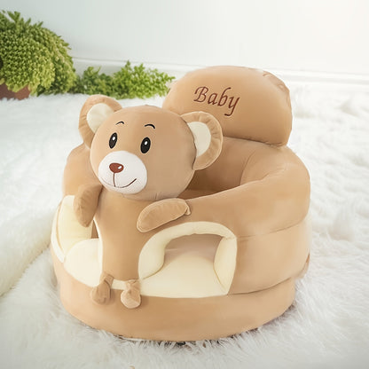 Plush Animal Floor Seat – Soft Foam Ring Cushion for Babies Who Already Sit Up